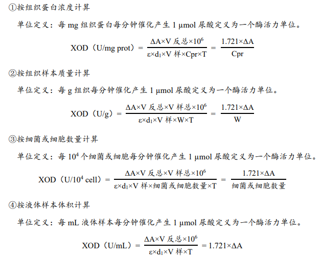 黃嘌呤氧化酶（XOD）活性檢測試劑盒圖2