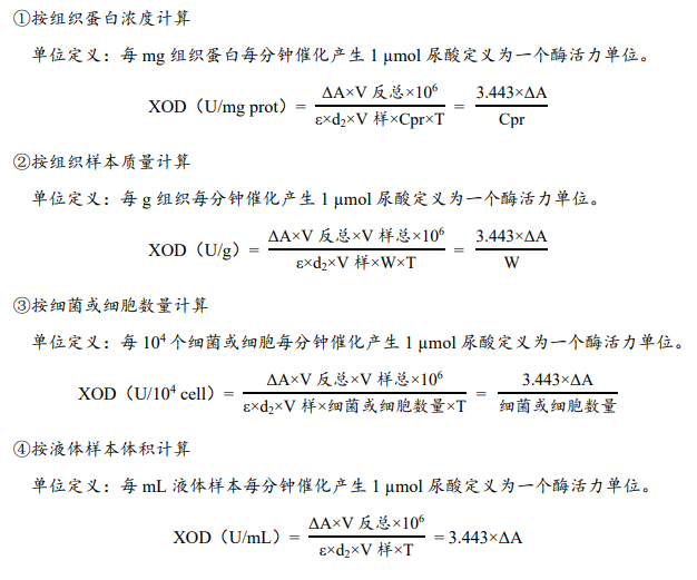 黃嘌呤氧化酶（XOD）活性檢測試劑盒圖3